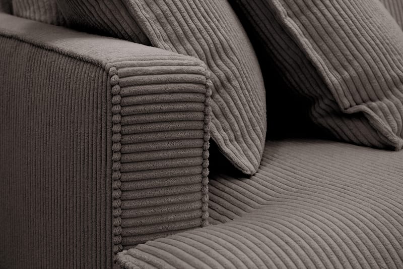 Rossita Lyx 6-sits Vänstervänd U-formad Extra djup Soffa med Divan och Schäslong i Manchester - Brun - Products - Möbler - Soffa - U-soffa