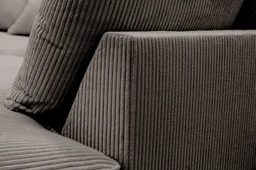Rossita Lyx 6-sits Vänstervänd U-formad Extra djup Soffa med Divan och Schäslong i Manchester - Brun - Products - Möbler - Soffa - U-soffa