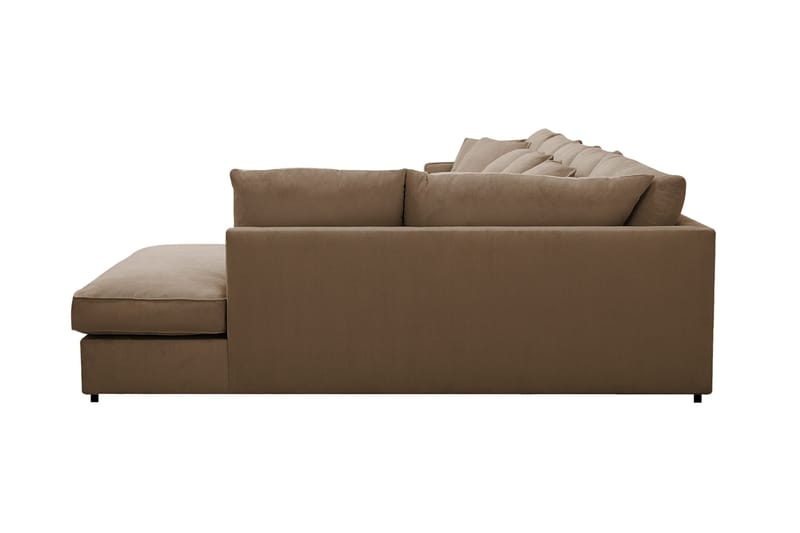 Rossita Lyx 6-sits Vänstervänd U-formad Extra djup Soffa med Divan och Schäslong i Manchester - Ljusbrun - Products - Möbler - Soffa - U-soffa