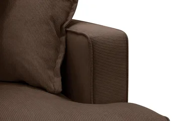 Rossita Lyx 6-sits Vänstervänd U-formad Extra djup Soffa med Divan och Schäslong i Manchester - Mörkbrun - Products - Möbler - Soffa - U-soffa
