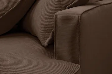 Rossita Lyx 6-sits Vänstervänd U-formad Extra djup Soffa med Divan och Schäslong i Manchester - Mörkbrun - Products - Möbler - Soffa - U-soffa