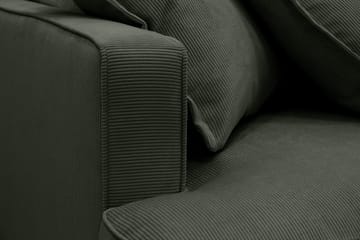 Rossita Lyx 6-sits Vänstervänd U-formad Extra djup Soffa med Divan och Schäslong i Manchester - Mörkgrön - Products - Möbler - Soffa - U-soffa