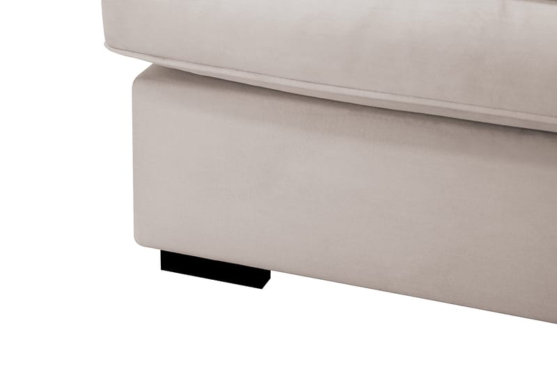 Rossita Lyx 6-sits Vänstervänd U-formad Extra djup Soffa med Divan och Schäslong i Sammet - Beige - Products - Möbler - Soffa - Sammetssoffa