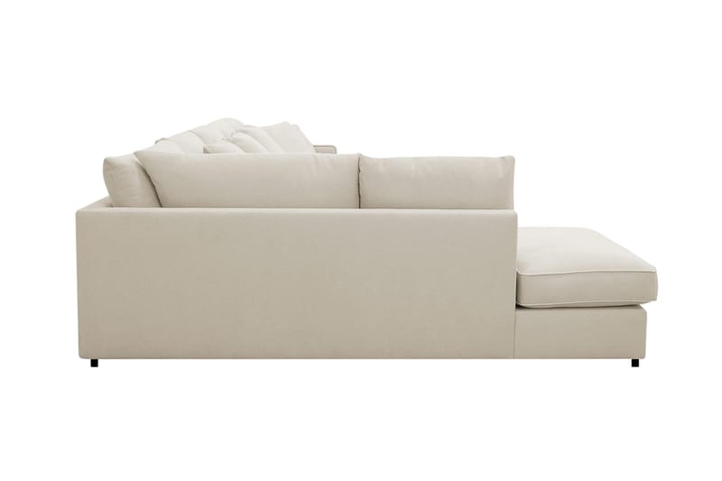 Rossita Lyx 6-sits Vänstervänd U-formad Extra djup Soffa med Divan och Schäslong i Tyg - Beige - Products - Möbler - Soffa - U-soffa