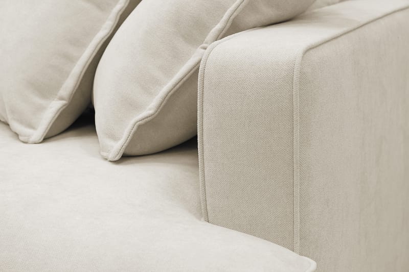 Rossita Lyx 6-sits Vänstervänd U-formad Extra djup Soffa med Divan och Schäslong i Tyg - Beige - Products - Möbler - Soffa - U-soffa