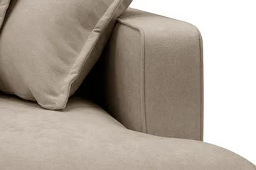 Rossita Lyx 6-sits Vänstervänd U-formad Extra djup Soffa med Divan och Schäslong i Tyg - Brun - Products - Möbler - Soffa - U-soffa