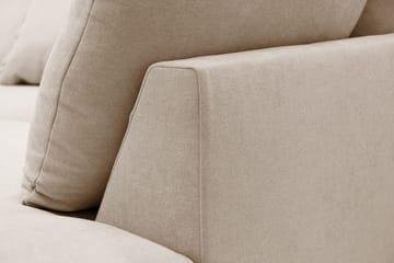 Rossita Lyx 6-sits Vänstervänd U-formad Extra djup Soffa med Divan och Schäslong i Tyg - Ljusbrun - Products - Möbler - Soffa - U-soffa