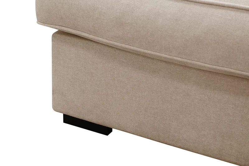 Rossita Lyx 6-sits Vänstervänd U-formad Extra djup Soffa med Divan och Schäslong i Tyg - Ljusbrun - Products - Möbler - Soffa - U-soffa