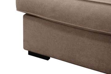 Rossita Lyx 6-sits Vänstervänd U-formad Extra djup Soffa med Divan och Schäslong i Tyg - Mörkbrun - Products - Möbler - Soffa - U-soffa