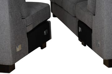Salem hörnsoffa i mörkgrått tyg - Mörkgrå - Products - Möbler - Soffa - Hörnsoffa
