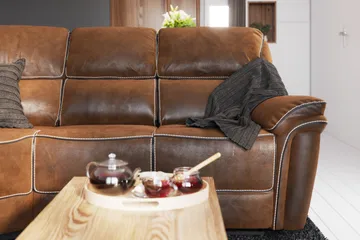 Saranda Hörnsoffa - Brun - Products - Möbler - Soffa - Biosoffa & reclinersoffa