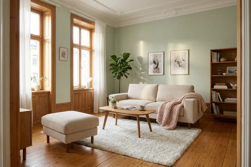 Scandi Djup 3-sits Soffa i Sammet - Beige - Products - Möbler - Soffa - 3 sits soffa