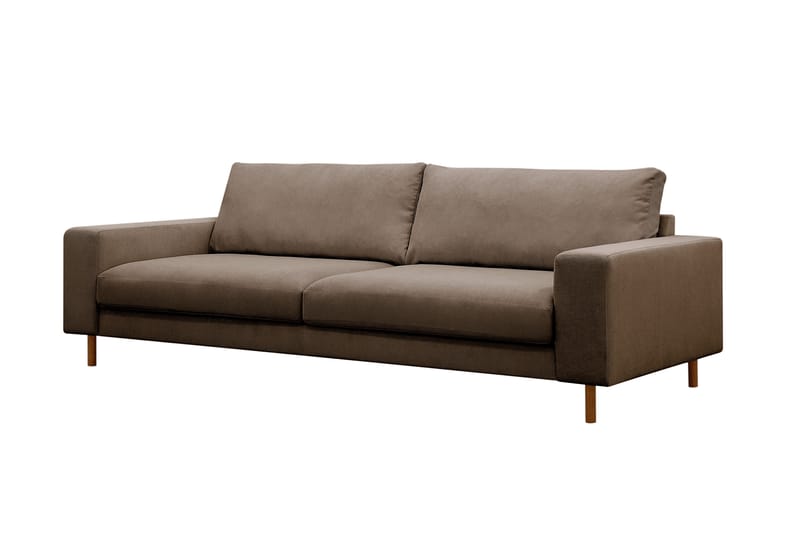 Scandi Djup 4-sits Soffa i Manchester - Brun - Products - Möbler - Soffa - 4 sits soffa
