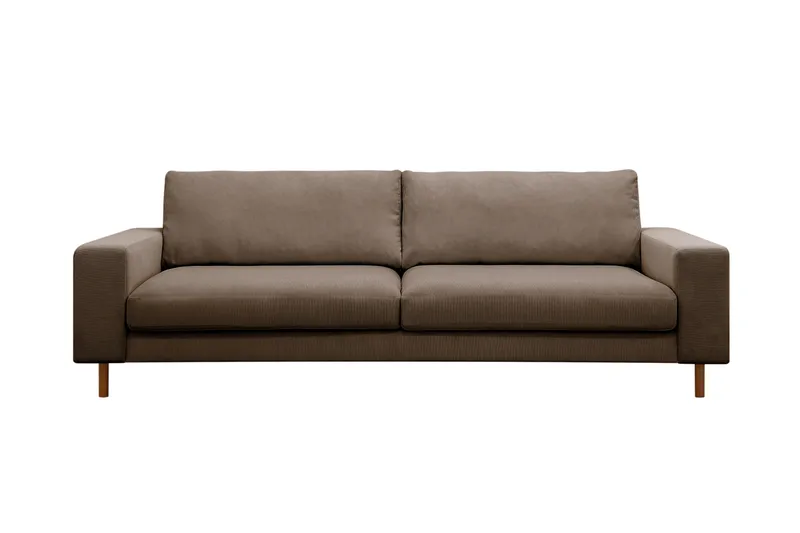 Scandi Djup 4-sits Soffa i Manchester, Brun