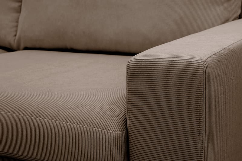 Scandi Djup 4-sits Soffa i Manchester - Brun - Products - Möbler - Soffa - 4 sits soffa