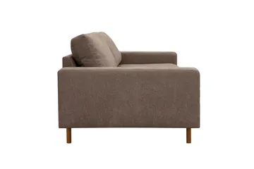 Scandi Djup 4-sits Soffa i Tyg - Mörkbrun - Products - Möbler - Soffa - 4 sits soffa