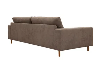Scandi Djup 4-sits Soffa i Tyg - Mörkbrun - Products - Möbler - Soffa - 4 sits soffa
