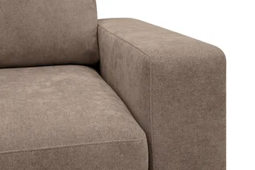 Scandi Djup 4-sits Soffa i Tyg - Mörkbrun - Products - Möbler - Soffa - 4 sits soffa