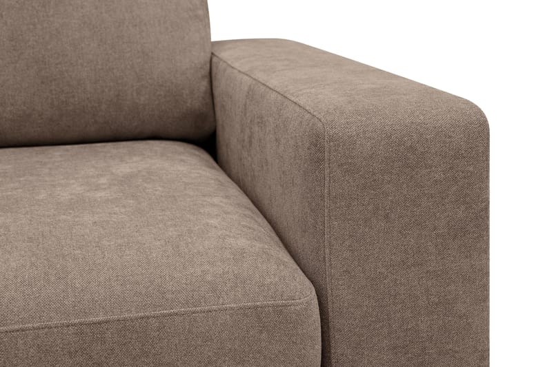 Scandi Djup 4-sits Soffa i Tyg - Mörkbrun - Products - Möbler - Soffa - 4 sits soffa