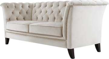 Soffa 2-sits chesterfield beige - Milton - Beige - Products - Möbler - Soffa - Chesterfield soffa