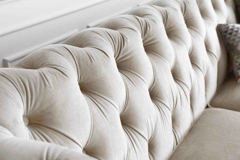 Soffa 2-sits chesterfield beige - Milton - Beige - Products - Möbler - Soffa - Chesterfield soffa