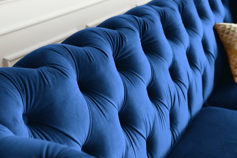 Soffa 2-sits chesterfield blå - Milton - Blå - Products - Möbler - Soffa - Chesterfield soffa