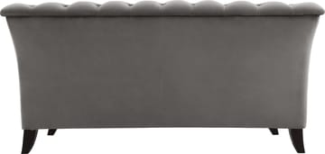 Soffa 2-sits chesterfield grå - Henry - Grå sammet - Products - Möbler - Soffa - Chesterfield soffa