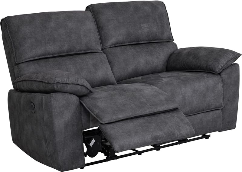 Soffa 2-sits elektrisk ställbar recliner - Grå - Grå - Products - Möbler - Soffa - Biosoffa & reclinersoffa