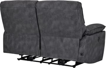 Soffa 2-sits elektrisk ställbar recliner - Grå - Grå - Products - Möbler - Soffa - Biosoffa & reclinersoffa