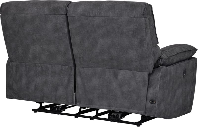 Soffa 2-sits elektrisk ställbar recliner - Grå - Grå - Products - Möbler - Soffa - Biosoffa & reclinersoffa