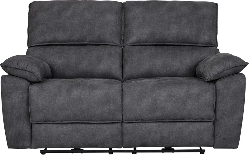 Soffa 2-sits elektrisk ställbar recliner - Grå, Grå