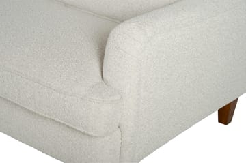Soffa 210 cm bred Howard Watford Deluxe i bouclé - Vit - Products - Möbler - Soffa - Howardsoffa