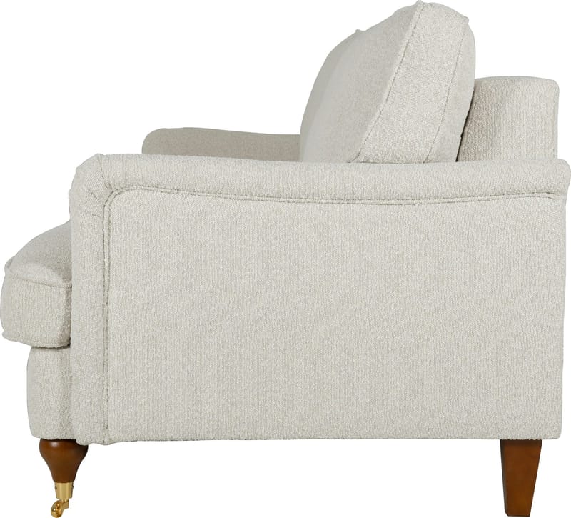 Soffa 210 cm bred Howard Watford Deluxe i bouclé - Vit - Products - Möbler - Soffa - Howardsoffa