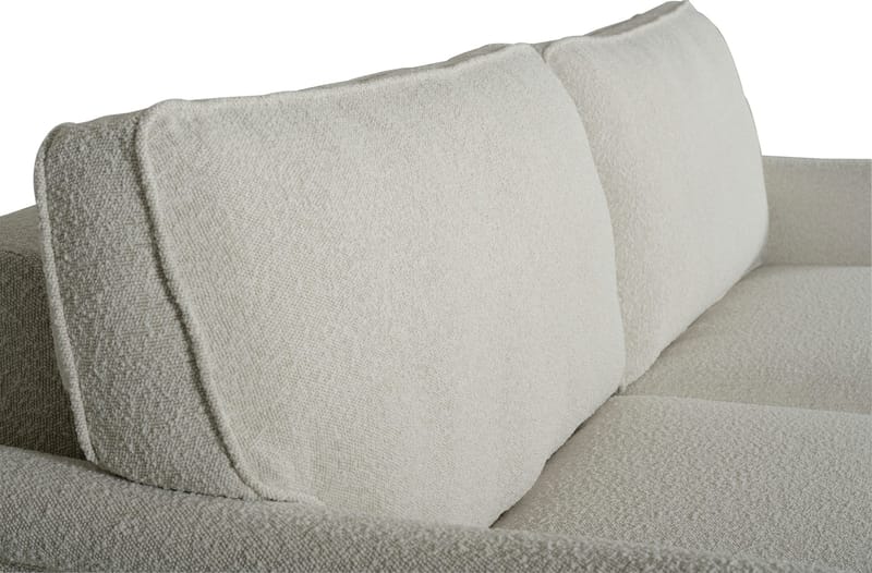 Soffa 210 cm bred Howard Watford Deluxe i bouclé - Vit - Products - Möbler - Soffa - Howardsoffa