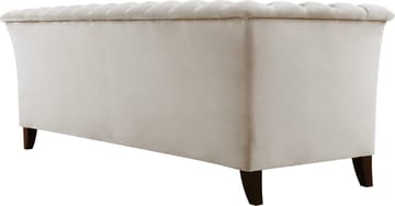 Soffa 3-sits Chesterfield beige - Milton - Beige sammet - Products - Möbler - Soffa - Chesterfield soffa