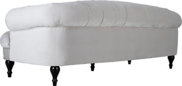 Soffa 3-sits chesterfield beige sammet - Beige - Products - Möbler - Soffa - Chesterfield soffa