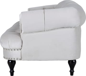 Soffa 3-sits chesterfield beige sammet - Beige - Products - Möbler - Soffa - Chesterfield soffa