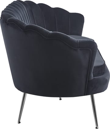 Soffa 3-sits i svart sammet - Kingsley - Svart - Products - Möbler - Soffa - Sammetssoffa