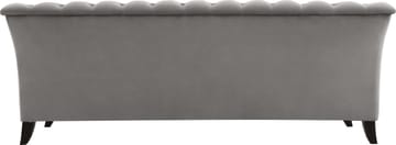 Soffa chesterfield 3-sits grå - Henry - Grå sammet - Products - Möbler - Soffa - Chesterfield soffa