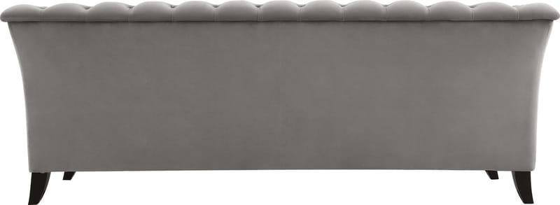 Soffa chesterfield 3-sits grå - Henry - Grå sammet - Products - Möbler - Soffa - Chesterfield soffa