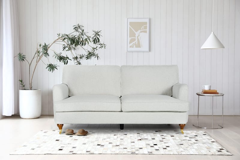 Soffa Howard 2-sits i bouclé 187 cm - Vit - Products - Möbler - Soffa - Howardsoffa