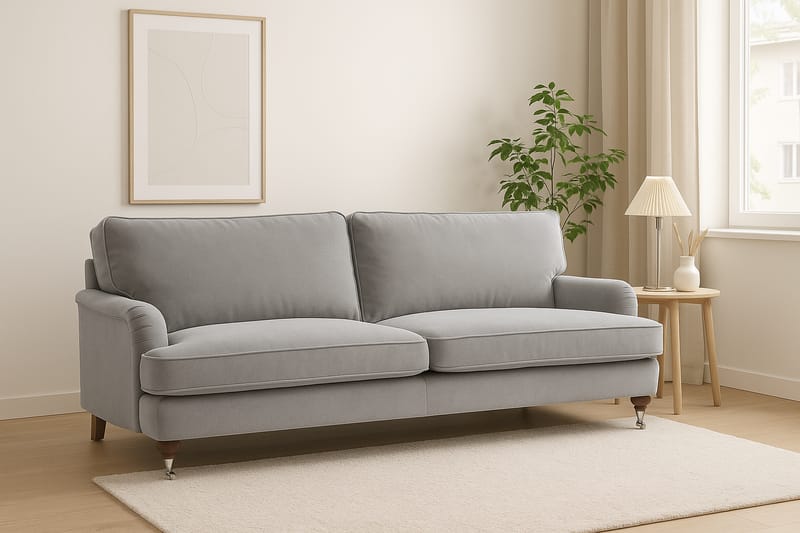 Soffa Howard Watford Deluxe 187 cm - Ljugrå, Ljusgrå