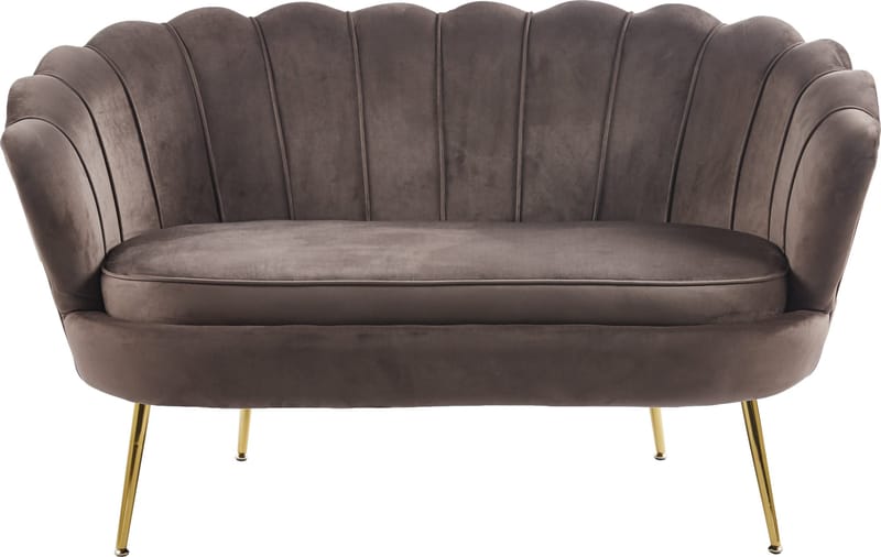 Soffa i brun sammet - Kingsley - Brun - Products - Möbler - Soffa - Sammetssoffa
