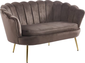 Soffa i brun sammet - Kingsley - Brun - Products - Möbler - Soffa - Sammetssoffa