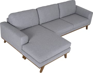 Soffa med vändbar divan grå 283 cm - Grå - Products - Möbler - Soffa - Divansoffa & schäslongsoffa