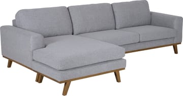 Soffa med vändbar divan grå 283 cm - Grå - Products - Möbler - Soffa - Divansoffa & schäslongsoffa