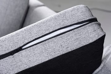 Soffa med vändbar divan grå 283 cm - Grå - Products - Möbler - Soffa - Divansoffa & schäslongsoffa