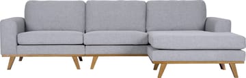 Soffa med vändbar divan grå 283 cm - Grå - Products - Möbler - Soffa - Divansoffa & schäslongsoffa