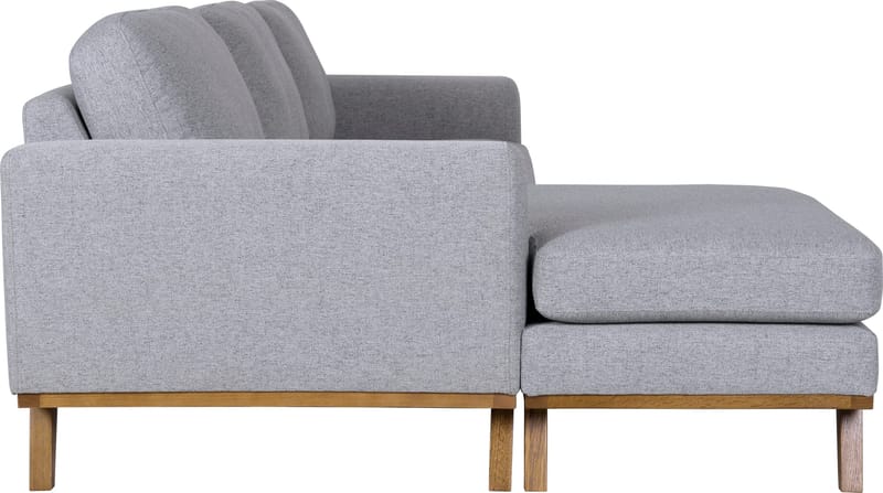 Soffa med vändbar divan grå 283 cm - Grå - Products - Möbler - Soffa - Divansoffa & schäslongsoffa