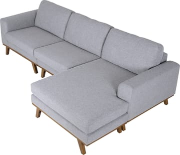 Soffa med vändbar divan grå 283 cm - Grå - Products - Möbler - Soffa - Divansoffa & schäslongsoffa